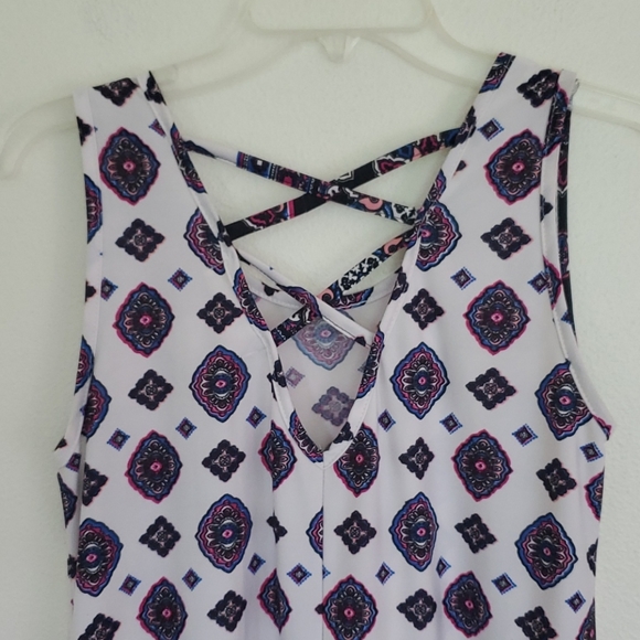 Love Spell Sleeveless Print Top L - Picture 5 of 9